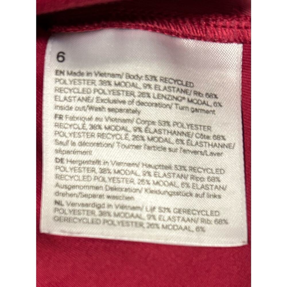 Lululemon Softstreme Turtleneck Pullover Size 6 Pomegranate Pink Athleisure - Picture 8 of 9